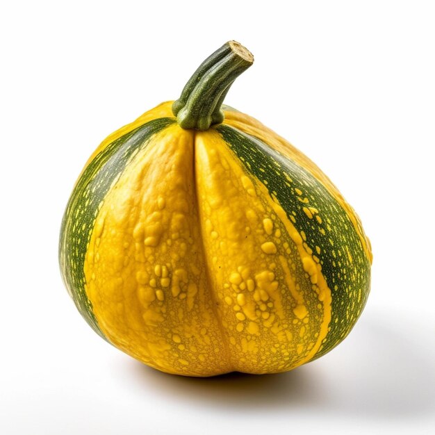 Courge poivrée avec fond transparent