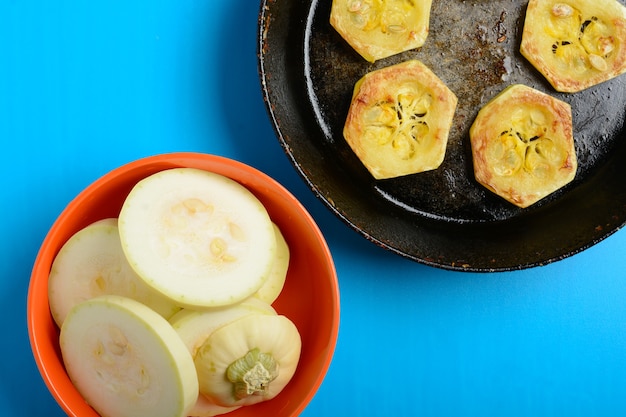 Courgette frite à la poêle