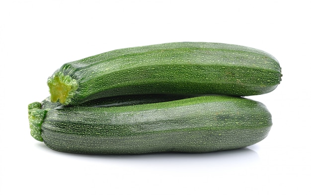 Courgettes isolées