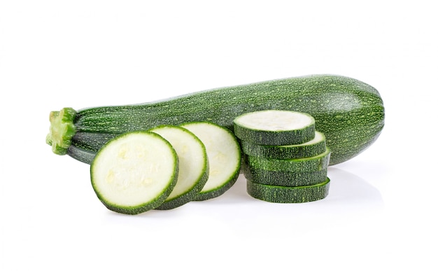 Courgettes vertes avec tranche