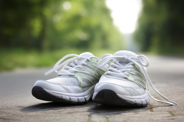 Courir ou faire du jogging bien-être IA générative
