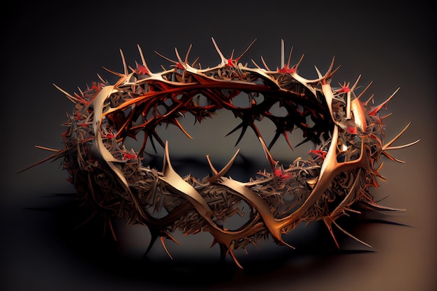 Couronne d'épines de jésus christ 3D