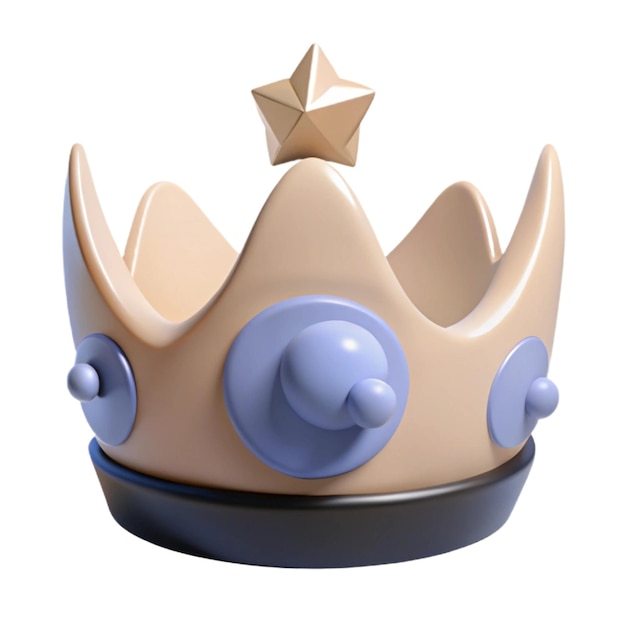 une couronne avec une étoile dessus