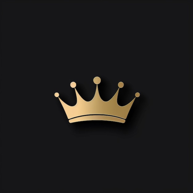 Photo la couronne de la grâce un logo minimaliste qui définit l'élégance et la modernité