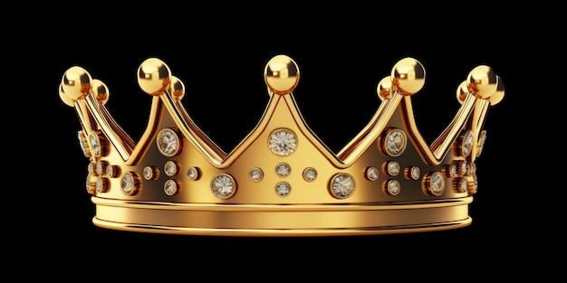 Une couronne d'or avec des diamants