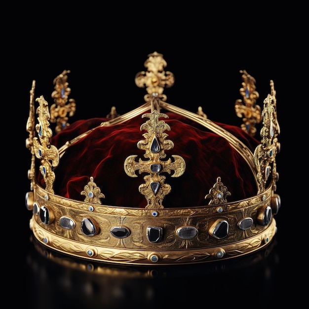 Photo la couronne d'or de la reine