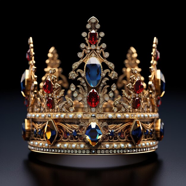 la couronne d'or de la reine