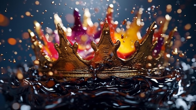 couronne de la reine HD 8K fond d'écran Stock Photographic Image