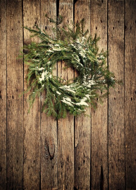 Couronne de sapin naturel de Noël