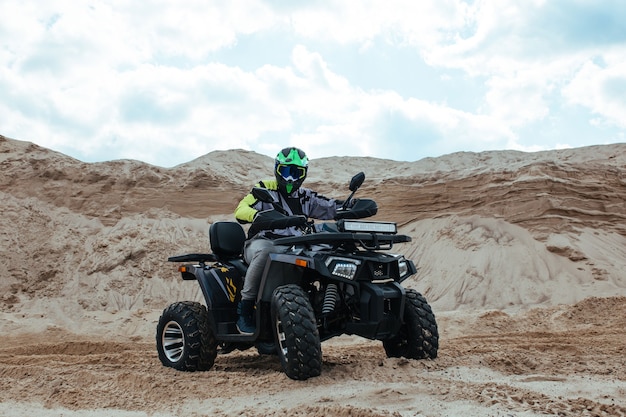 Course de VTT sur le sable