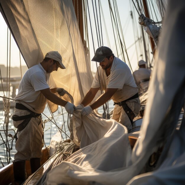 Photo les courses de yachts