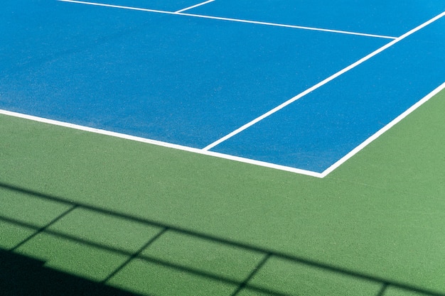 Photo court de tennis bleu