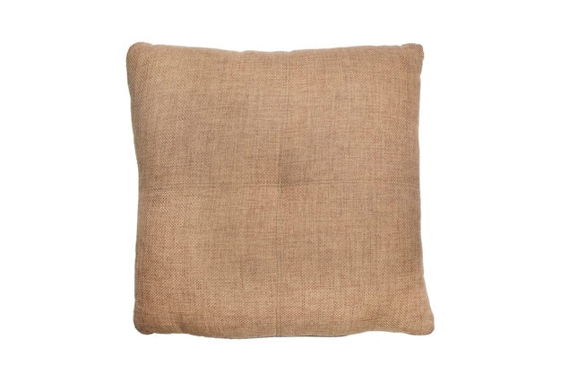 Coussin marron isolé