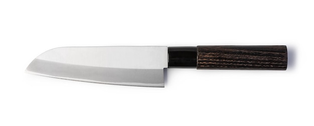 Photo couteau santoku en acier inoxydable