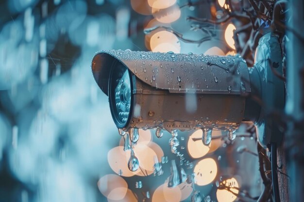 Couvercle étanche à l'eau pour l'installation de caméras de CCTV IP avec sécurité à domicile