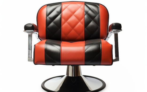 Photo couverture d'appui-tête de barbier pour chaise de barbier sur fond blanc