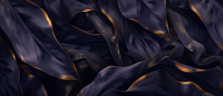 Photo une couverture bleue et noire avec des rayures dorées