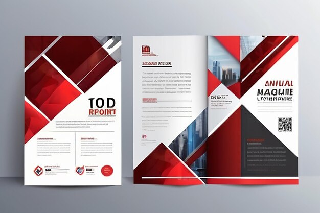 Couverture de flyer bleu brochure d'affaires conception vectorielle résumé publicitaire de la brochure