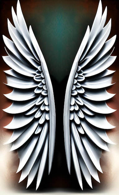 Photo une couverture de livre avec des ailes d'ange dessus