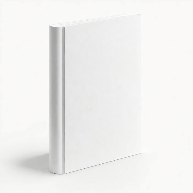 Couverture de livre blanc de vecteur isolé sur blanc