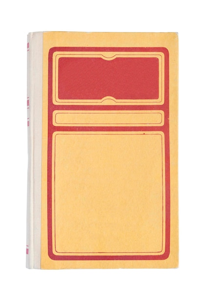 Couverture de livre isolée