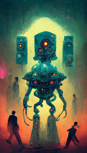 Une couverture de livre pour la couverture du livre le robot.