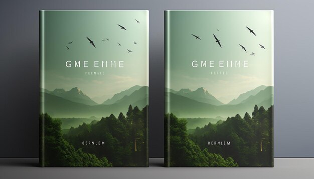 Photo une couverture de livre sur le thème de l'environnement conception simple atmosphère hyper qualité haute résolution