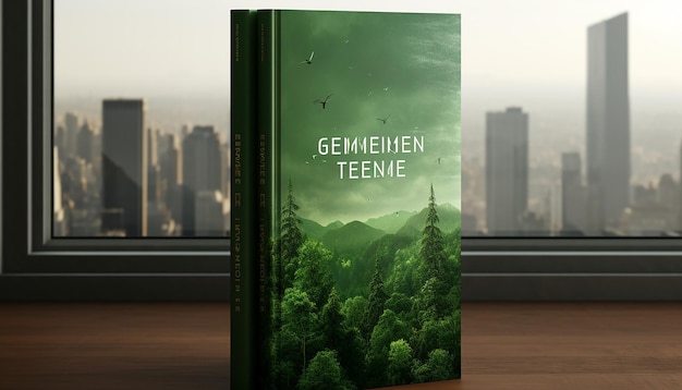 Photo une couverture de livre sur le thème de l'environnement conception simple atmosphère hyper qualité haute résolution