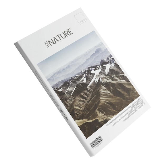 Couverture de magazine autocollant png fond transparent