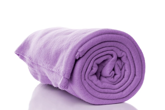 Couverture polaire violette