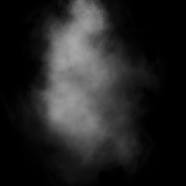 Couvrement de fumée fond noir lisse