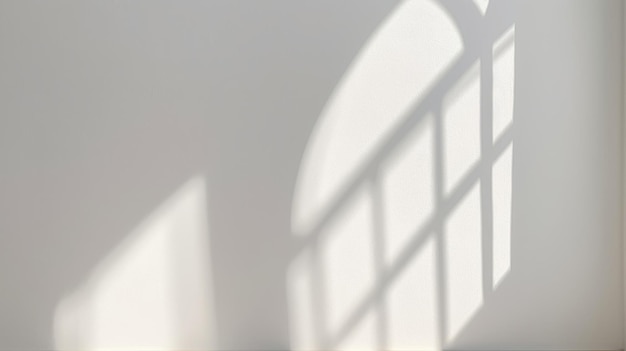 Couvrements d'ombre sur fond blanc Lumière de la fenêtre Couvrement de l'ombre sur le mur Soleil Ombres Jouer
