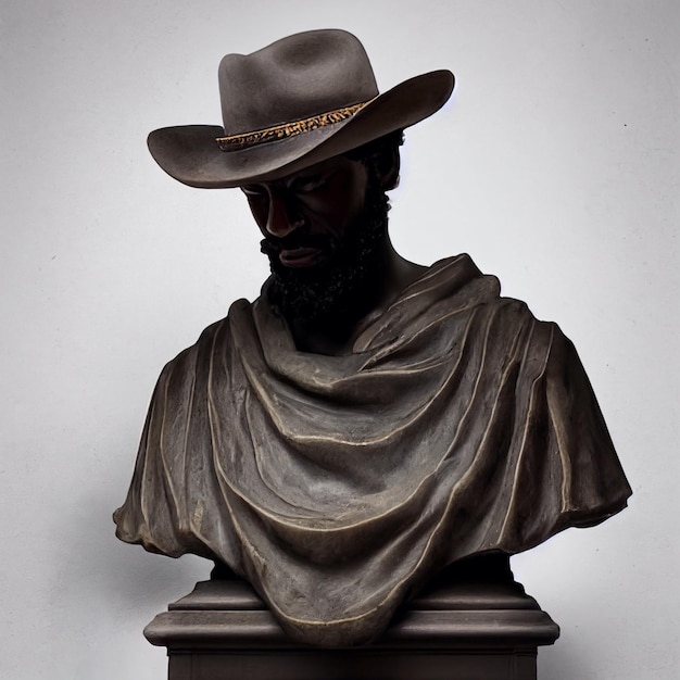 Cowboy sculpture 3D