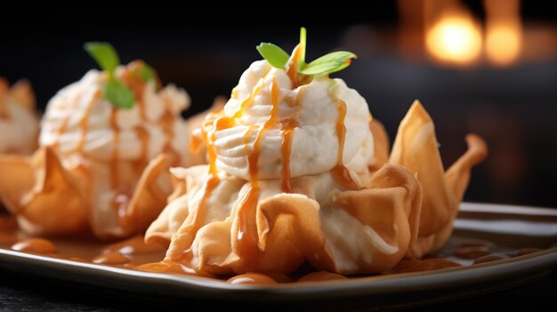 Crab Rangoon contient un simple mélange de crabe