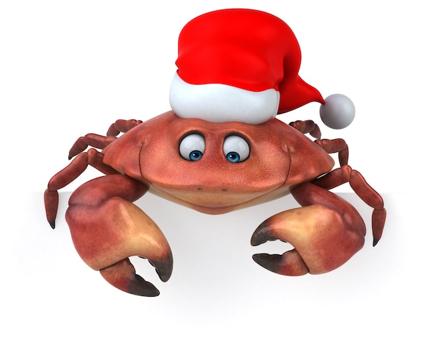 Crabe amusant - Illustration 3D