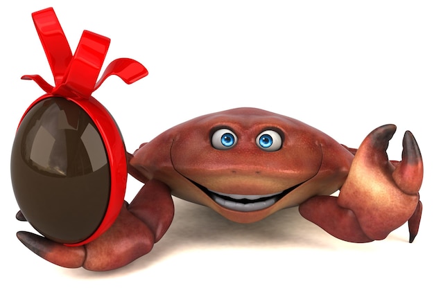 Crabe amusant - Illustration 3D