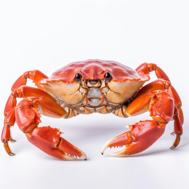 Un crabe avec un fond blanc et un fond blanc.