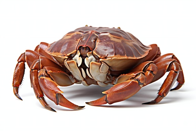 Crabe isolé sur fond blanc