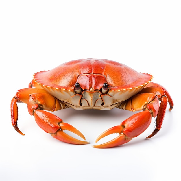 Crabe sans ombre sur blanc