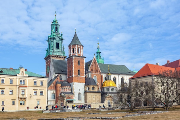 Cracovie Pologne 14 mars 2022 Château de Wawel célèbre monument à Cracovie