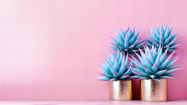 Écran de cactus vibrant avec éclairage au néon Décor de plantes élégant et créatif Intérieur de maison moderne
