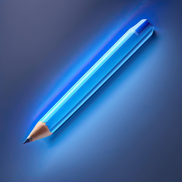 Le crayon bleu