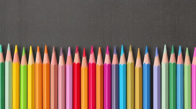 Crayons colorés Illustration AI GenerativexA