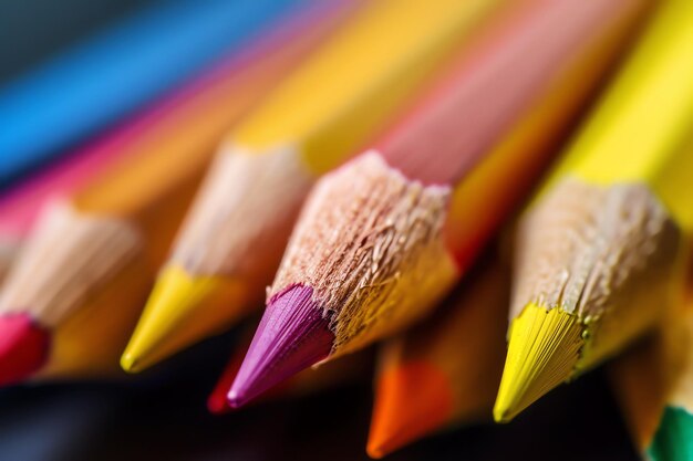 crayons de couleur générés par l'IA