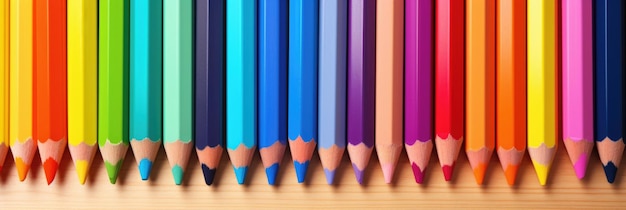 Crayons de couleur isolés sur fond blanc de près