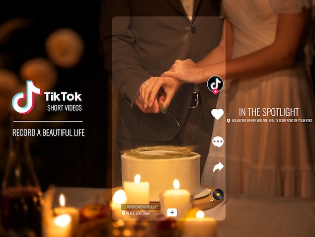 Photo créateur de contenu lifestyle sur collage tik tok