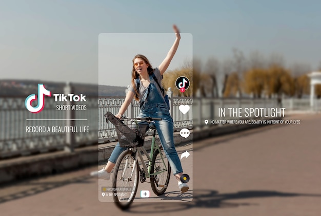 Photo créateur de contenu lifestyle sur tik tok