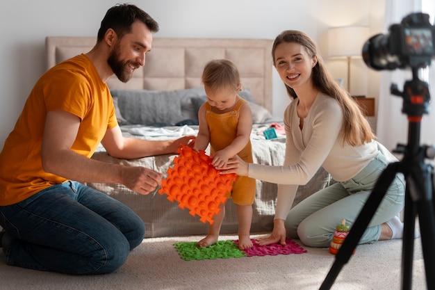 Photo créateurs de contenu pour les parents