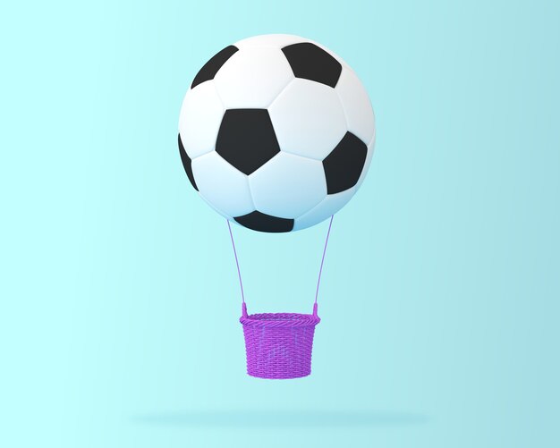 Créatif du ballon de la grande montgolfière de football