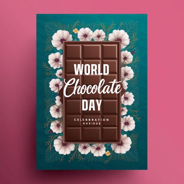 Création d'une affiche pour la célébration de la Journée mondiale du chocolat